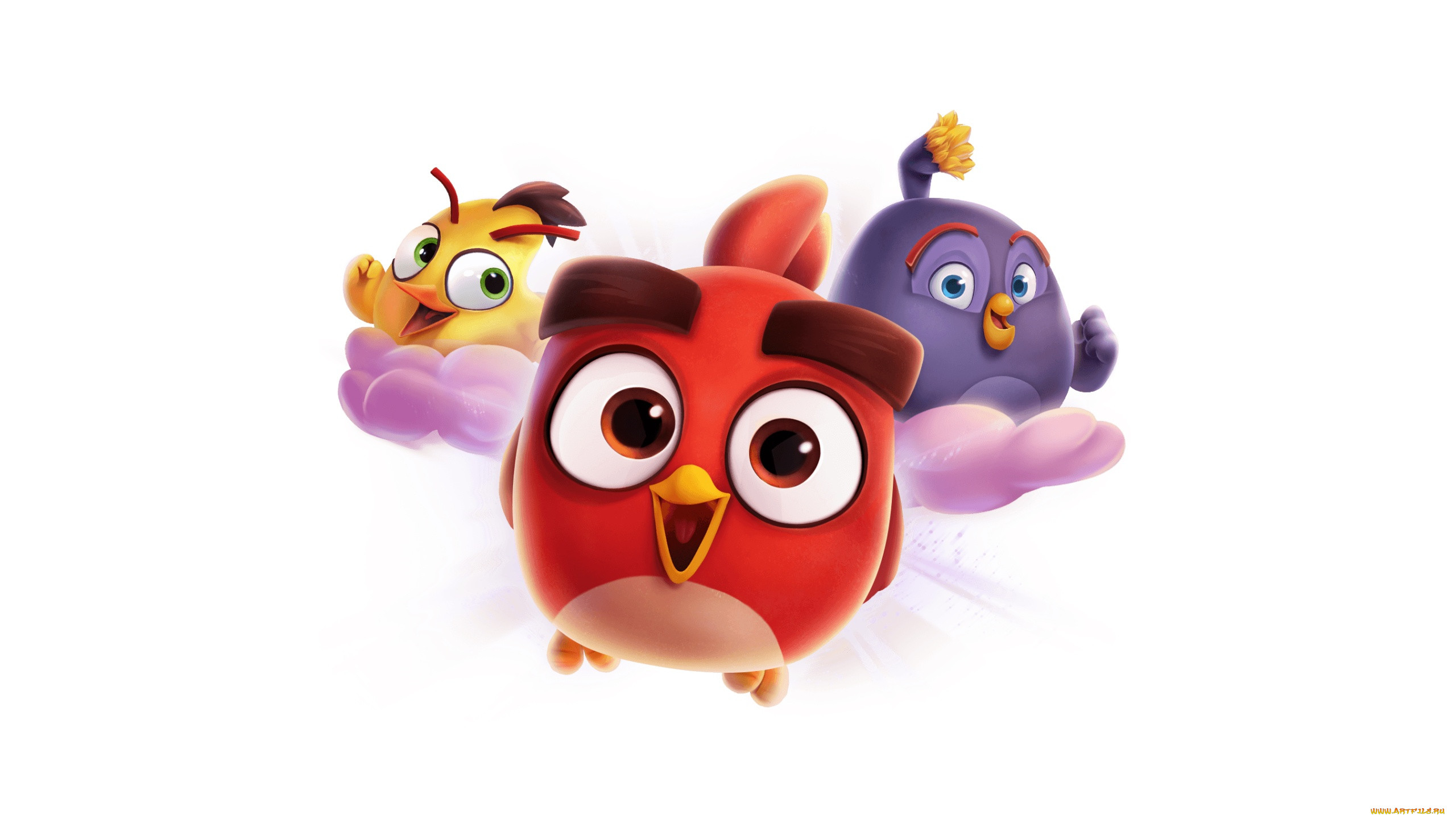 Обои Angry Birds Dream Blast Видео Игры Angry Birds: Dream Blast, обои для  рабочего стола, фотографии angry birds dream blast, видео игры, angry  birds, dream blast, птицы, обои, игра, картинки, белый, фон,